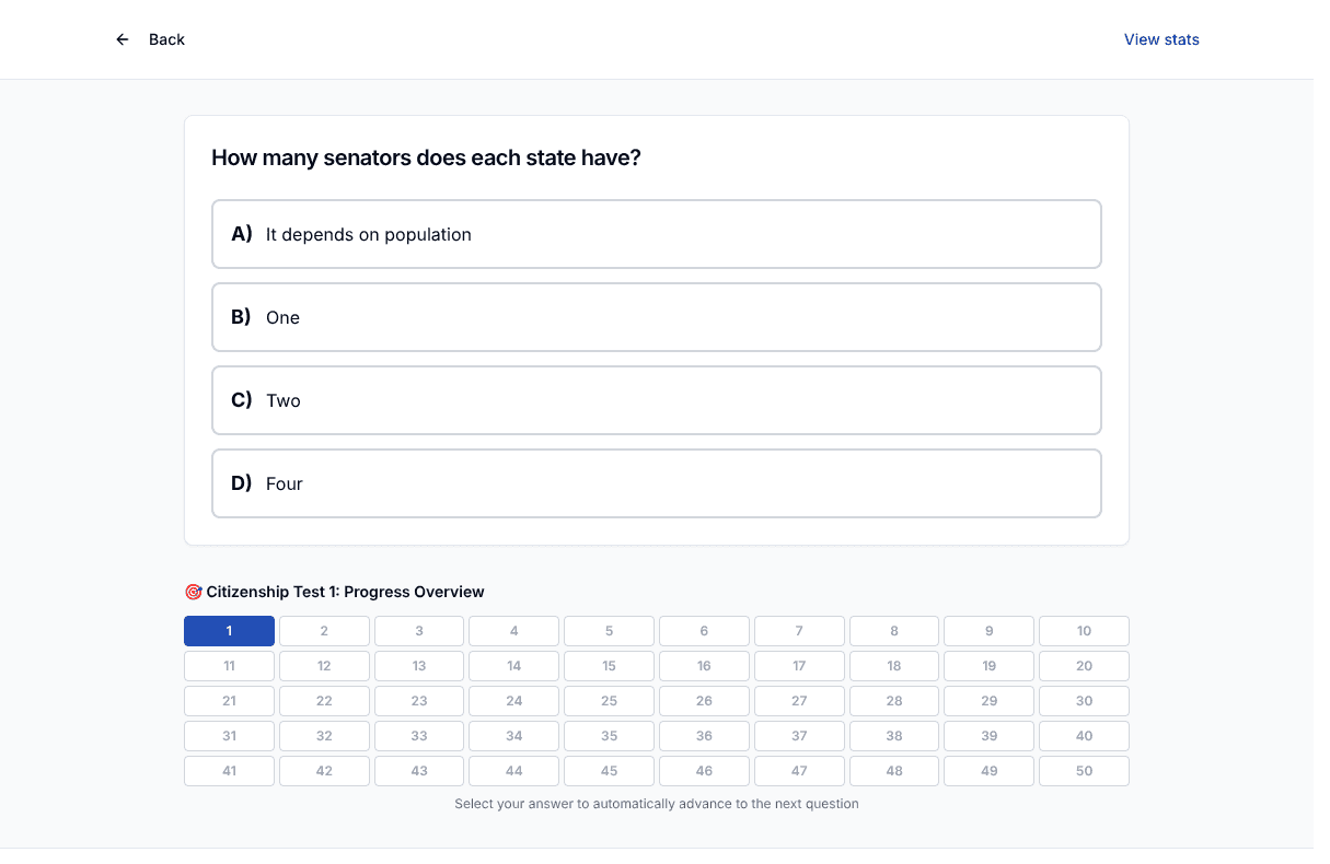 Tigertest citizenship practice test on desktop