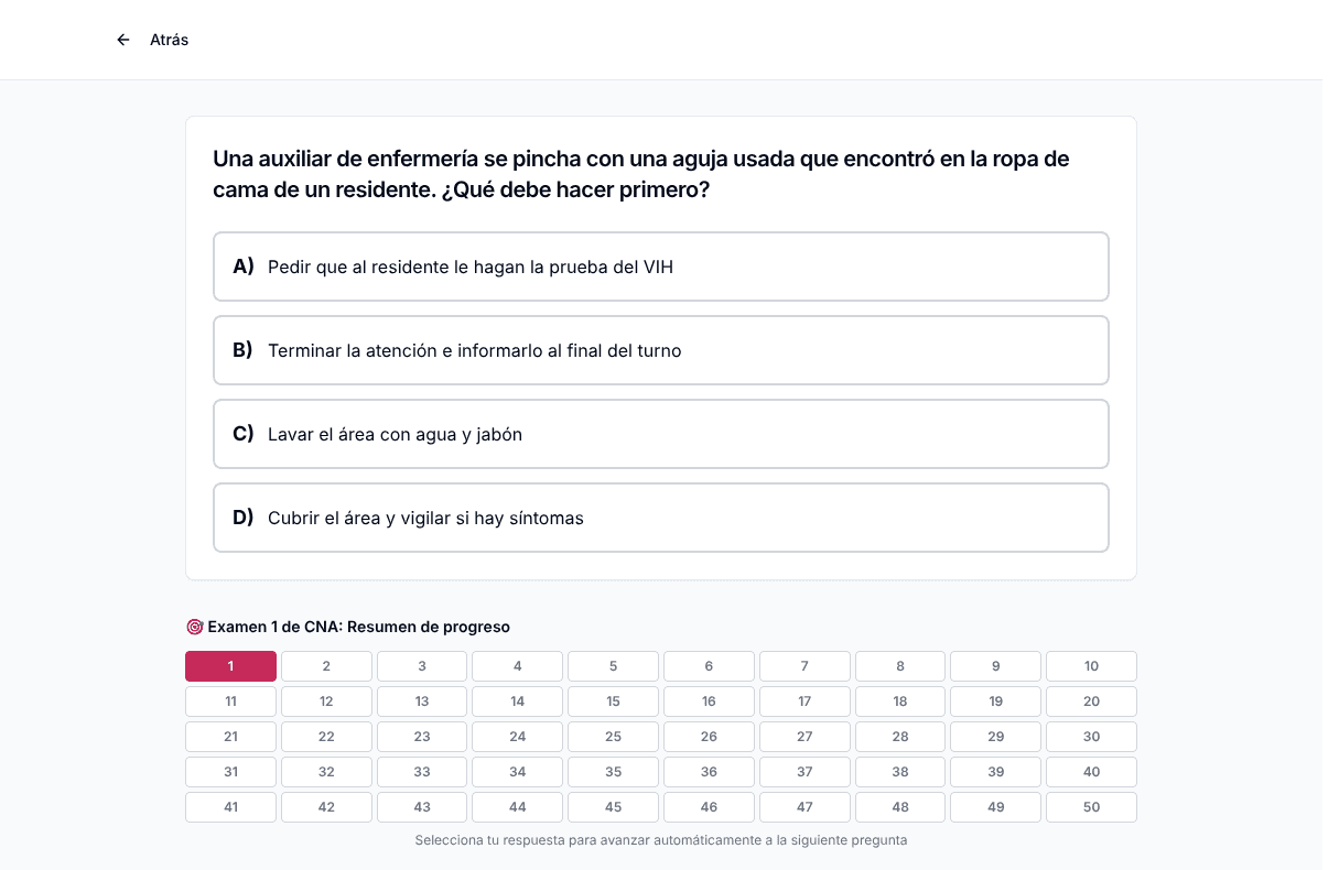 Examen de práctica CNA de Tigertest en la computadora