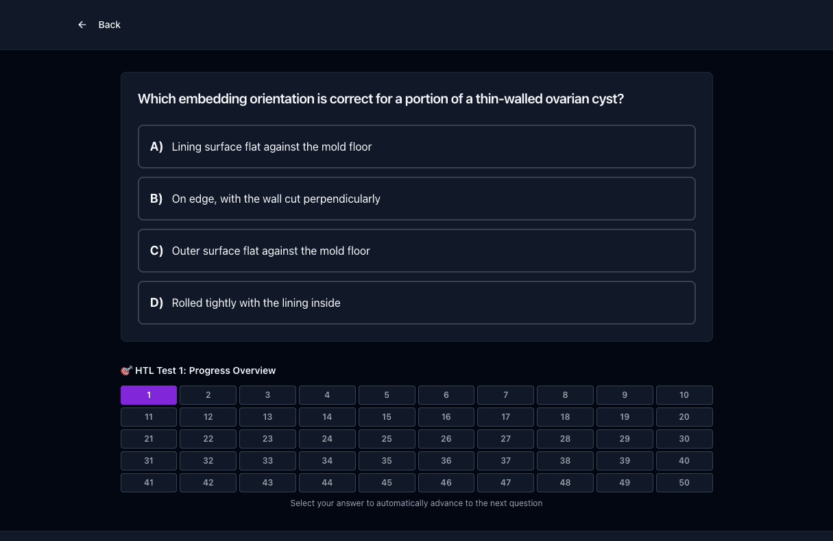 Tigertest HTL practice test on desktop