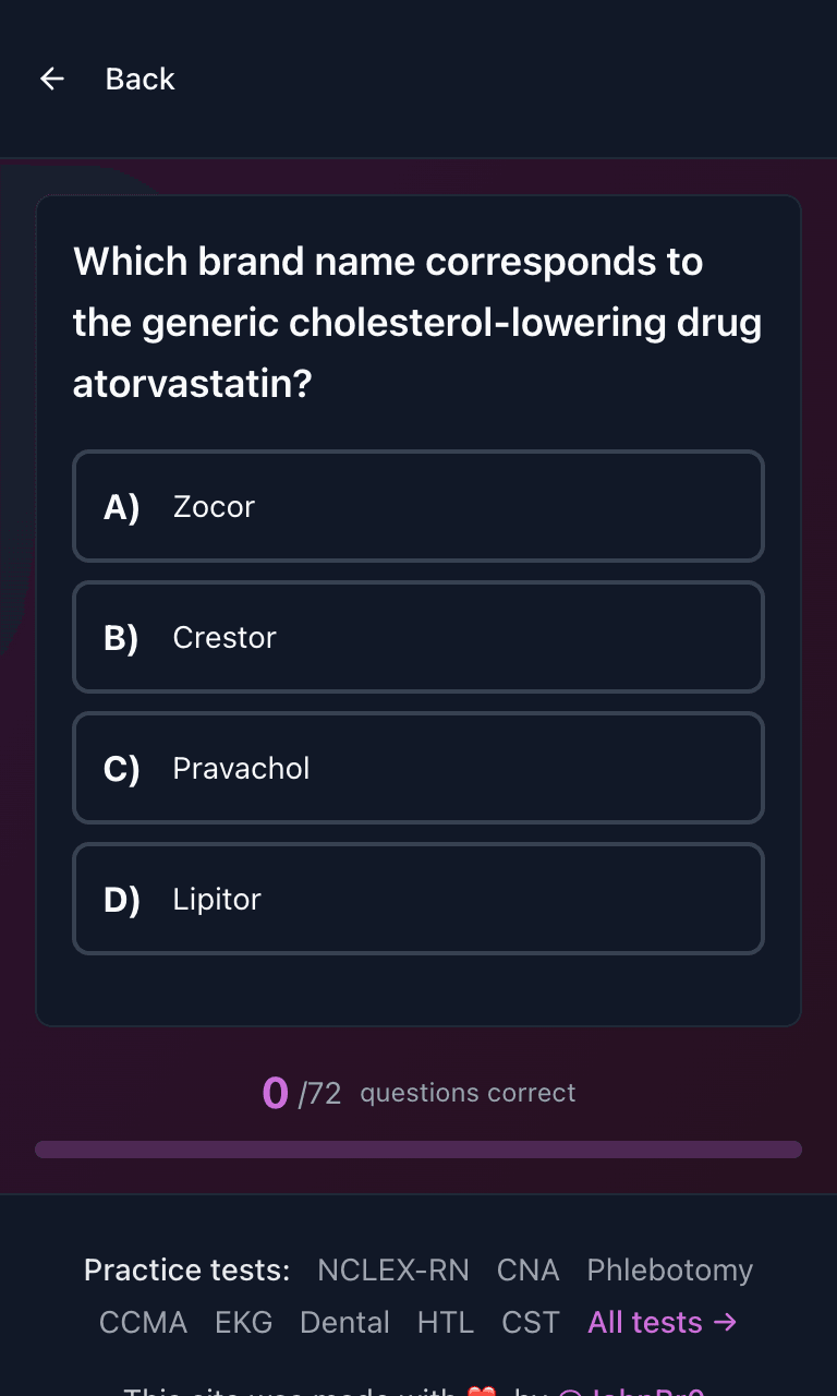 Tigertest PTCB practice test training mode on mobile