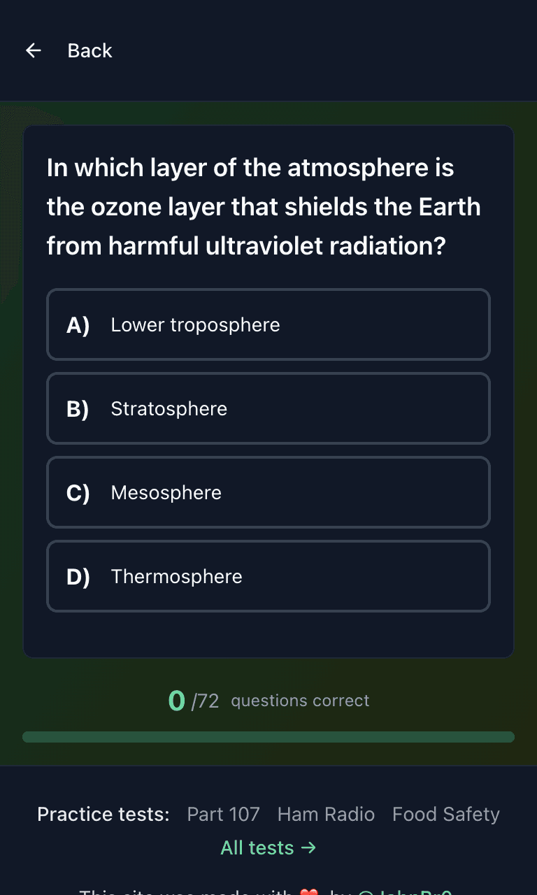 Tigertest EPA 608 practice test training mode on mobile